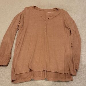 Abercrombie & Fitch Tan Long Sleeve Top